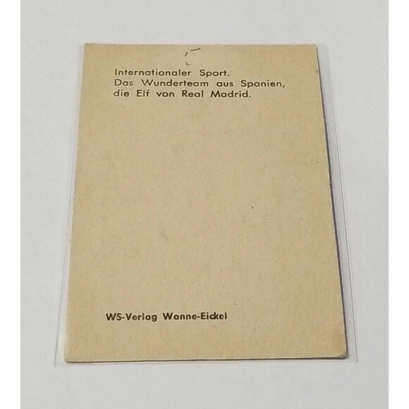 1961 1962 WS-Verlag Wanne Eickel Real Madrid Alfredo Di Stefano VG - Picture 4 of 4